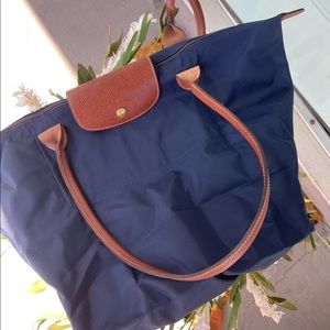 Longchamp Navy Tote Bag